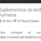 Lactancia materna, nano curso / taller / seminario "Suplementos de leche no humana"